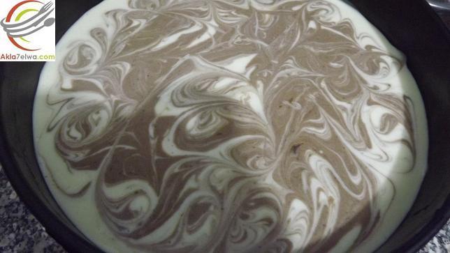 chocolate marble cheesecake ماربل تشيز كيك
