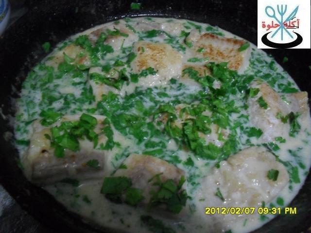 fish with cream and lemon