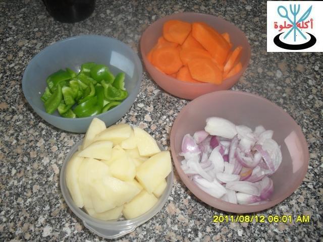 meat with vegetable in oven 1wl