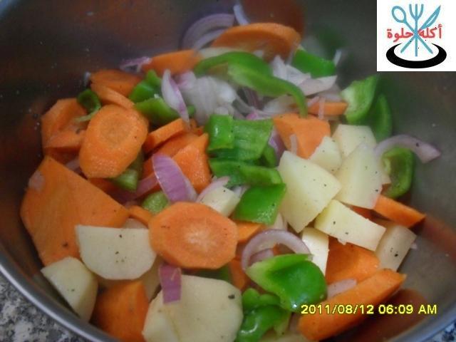 meat with vegetable in oven 2wl